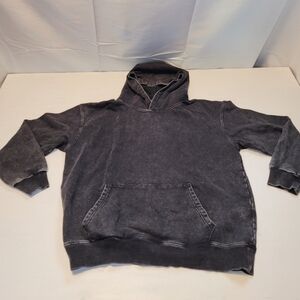 Gray Weighted Hooded Sweatshirt